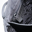 PRADA Tote Bag Nylon Black Silver Auth am9762-21