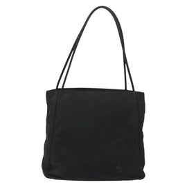 PRADA Tote Bag Nylon Black Silver Auth am9762 - 0