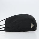 PRADA Tote Bag Nylon Black Silver Auth am9762-4