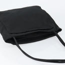 PRADA Tote Bag Nylon Black Silver Auth am9762-6