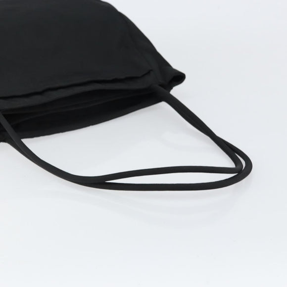 PRADA Tote Bag Nylon Black Silver Auth am9762