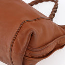 Chloe Tote Bag Leather Brown Gold Auth am9764-10