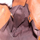 Chloe Tote Bag Leather Brown Gold Auth am9764-17