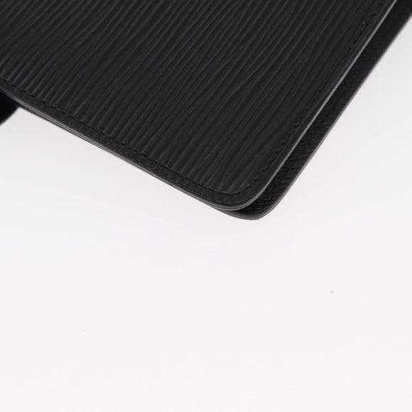 LOUIS VUITTON Epi Agenda MM Day Planner Cover Black R20042 LV Auth am9768