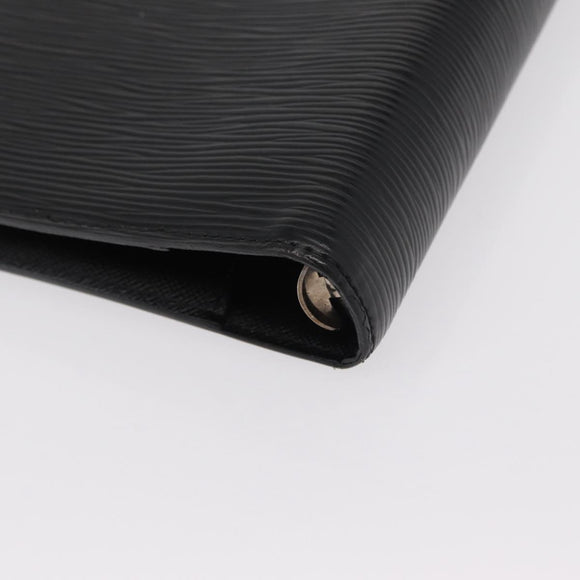 LOUIS VUITTON Epi Agenda MM Day Planner Cover Black R20042 LV Auth am9768