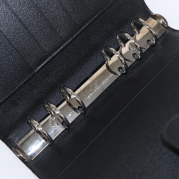 LOUIS VUITTON Epi Agenda MM Day Planner Cover Black R20042 LV Auth am9768