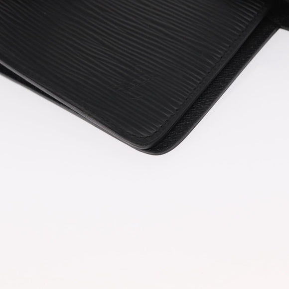 LOUIS VUITTON Epi Agenda MM Day Planner Cover Black R20042 LV Auth am9768