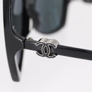 CHANEL COCO Mark Sunglasses plastic Black 5216-A Auth am9769V-14