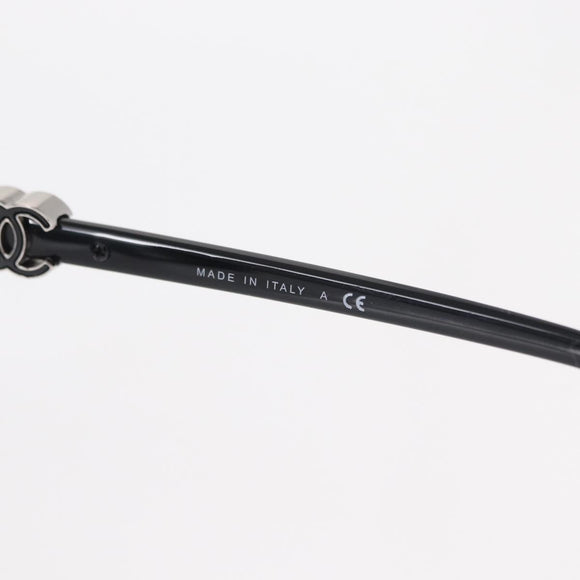 CHANEL COCO Mark Sunglasses plastic Black 5216-A Auth am9769V