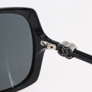 CHANEL COCO Mark Sunglasses plastic Black 5216-A Auth am9769V-10
