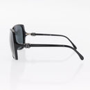 CHANEL COCO Mark Sunglasses plastic Black 5216-A Auth am9769V-5