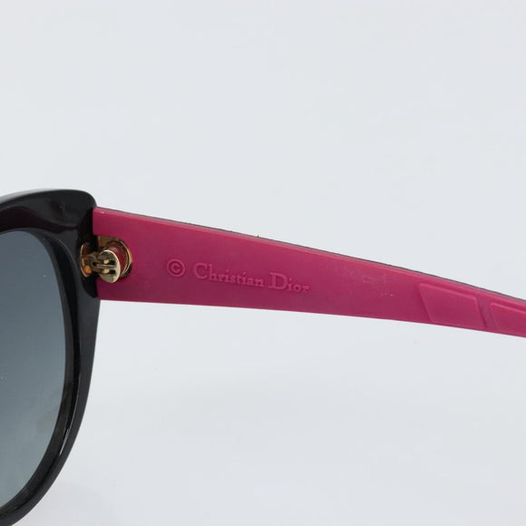 Christian Dior DIOR LADY 1RF Cannage Sunglasses plastic Black HZ9HD Auth am9770