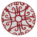 HERMES Bread Plate No.4 Gadalquivir Pottery Red Auth am9771-1