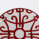 HERMES Bread Plate No.4 Gadalquivir Pottery Red Auth am9771-5