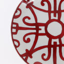 HERMES Bread Plate No.4 Gadalquivir Pottery Red Auth am9771-6