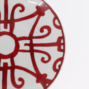 HERMES Bread Plate No.4 Gadalquivir Pottery Red Auth am9771-7