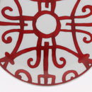 HERMES Bread Plate No.4 Gadalquivir Pottery Red Auth am9771-8