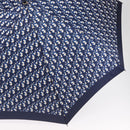 Christian Dior Trotter Canvas Folding Umbrella Navy Auth am9772-6
