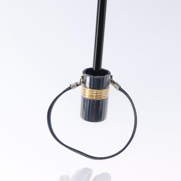 Christian Dior Trotter Canvas Folding Umbrella Navy Auth am9772