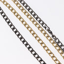 GIVENCHY Chain Necklace metal Gold Tone Auth am9774-4