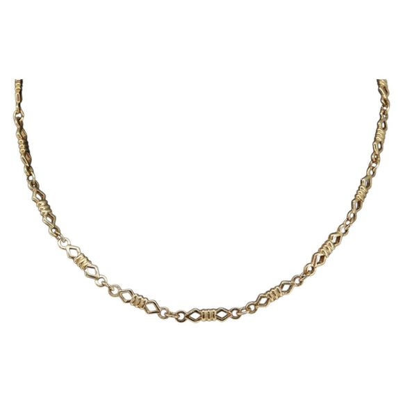 Christian Dior Chain Necklace metal Gold Tone Auth am9775