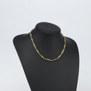 Christian Dior Chain Necklace metal Gold Tone Auth am9775-10