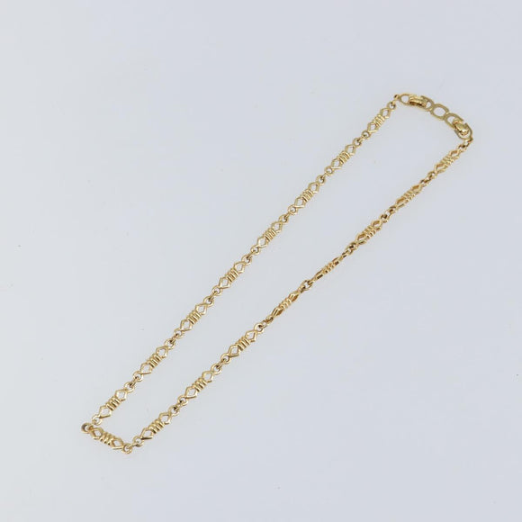 Christian Dior Chain Necklace metal Gold Tone Auth am9775