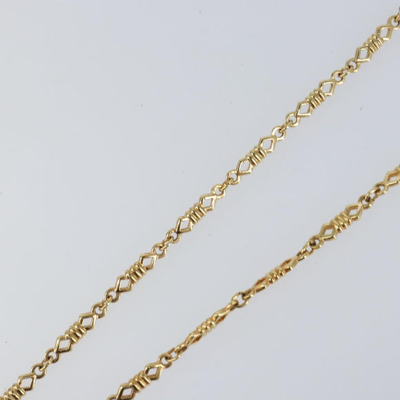 Christian Dior Chain Necklace metal Gold Tone Auth am9775