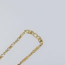 Christian Dior Chain Necklace metal Gold Tone Auth am9775-5