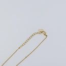 Christian Dior Printed Initials Necklace metal Gold Tone Auth am9776-11