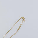 Christian Dior Printed Initials Necklace metal Gold Tone Auth am9776-6