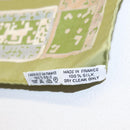 HERMES Petit Carré Scarf Silk ""PERSONA"" Green Auth am9777-9