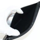 SAINT LAURENT Cassandra Pouch Leather Black Auth am9781A-9