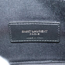 SAINT LAURENT Cassandra Pouch Leather Black Auth am9781A-18