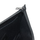 SAINT LAURENT Cassandra Pouch Leather Black Auth am9781A-19