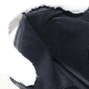 SAINT LAURENT Cassandra Pouch Leather Black Auth am9781A-20