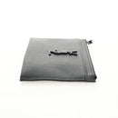 SAINT LAURENT Cassandra Pouch Leather Black Auth am9781A-4