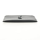 SAINT LAURENT Cassandra Pouch Leather Black Auth am9781A-6