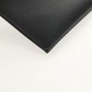 SAINT LAURENT Cassandra Pouch Leather Black Auth am9781A-7