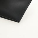 SAINT LAURENT Cassandra Pouch Leather Black Auth am9781A-14