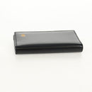 CARTIER Must Line Key Case Leather Black Gold Auth am9783A-6