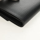 LOUIS VUITTON Epi Porte TresorEtui Papie Wallet Black M63712 LV Auth am9784A-15