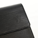 LOUIS VUITTON Epi Porte TresorEtui Papie Wallet Black M63712 LV Auth am9784A-17