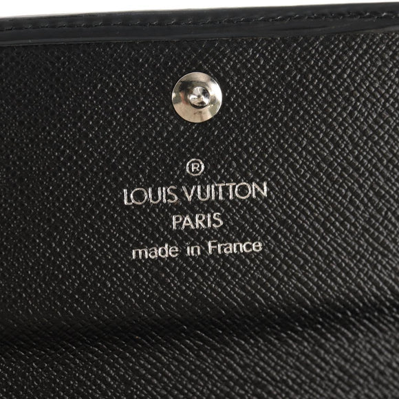 LOUIS VUITTON Epi Porte TresorEtui Papie Portemonnee Zwart M63712 LV Auth am9784V