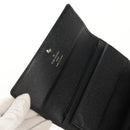 LOUIS VUITTON Epi Porte TresorEtui Papie Wallet Black M63712 LV Auth am9784A-19