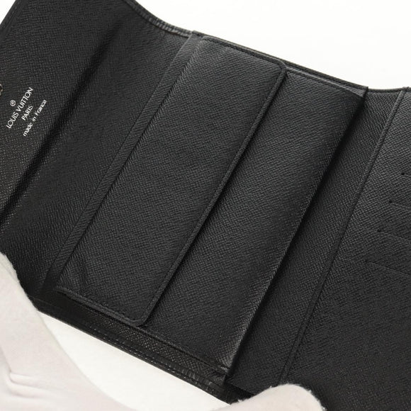 LOUIS VUITTON Epi Porte TresorEtui Papie Portemonnee Zwart M63712 LV Auth am9784V