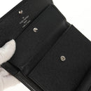 LOUIS VUITTON Epi Porte TresorEtui Papie Wallet Black M63712 LV Auth am9784A-22