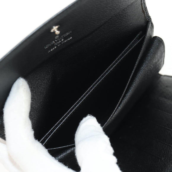 LOUIS VUITTON Epi Porte TresorEtui Papie Portemonnee Zwart M63712 LV Auth am9784V