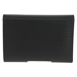 LOUIS VUITTON Epi Porte TresorEtui Papie Wallet Black M63712 LV Auth am9784V - 0