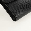 LOUIS VUITTON Epi Porte TresorEtui Papie Portemonnee Zwart M63712 LV Auth am9784V-7